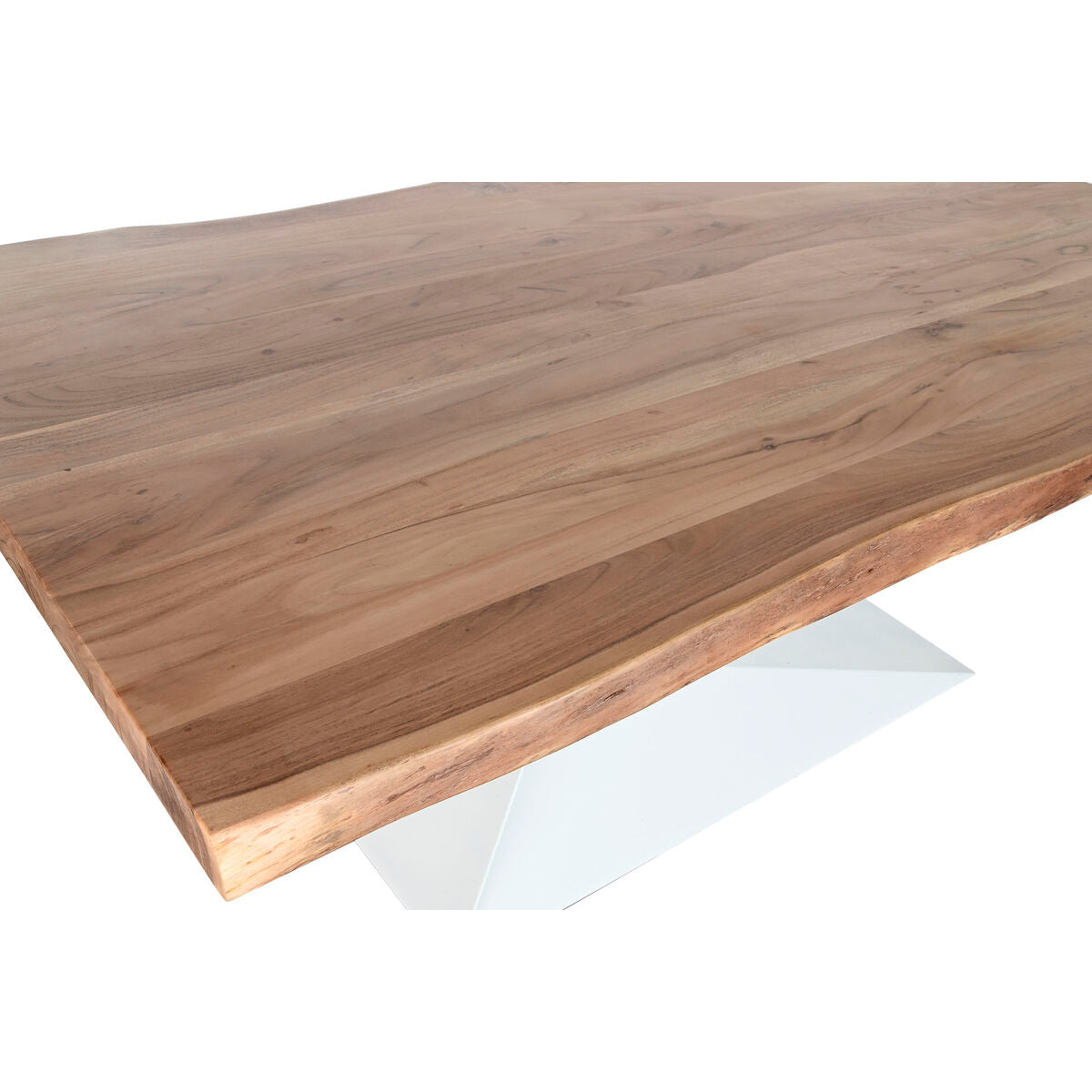 Table de Salle à Manger DKD Home Decor Métal Bois d'acacia 200 x 100 x 76 cm